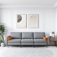 thumbnail image 3 of Costway Modern Modular 3-Seat Sofa Couch w/ Side Storage Pocket & Metal Leg Ash Grey, 3 of 10