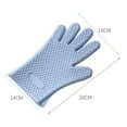 thumbnail image 6 of sunsanly 2 Pcs Oven Glove Hook Design Anti-scald Silicone Kitchen Heat Insulation Microwave Gloves Daily Use, 6 of 8