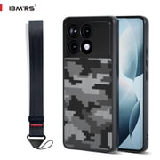 ibmrs For Redmi K70e/Poco X6 Pro 5G Case,Translucent Matte Back Slim Shockproof Phone Case (Camo Black)