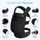 thumbnail image 5 of Portabebés Momcozy, de malla transpirable, ergonómico, 3-20 kg, negro, 5 of 9