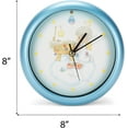 thumbnail image 6 of Mark Feldstein Peace On Earth Precious Moments Blue 8 x 8 Holiday Hanging Wall Clock, 6 of 6