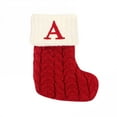thumbnail image 3 of 1~10PCS Christmas Socks Letter Snowflake Pattern Knitting Christmas Stocking  Gift Bag Christmas Decorations for Home 2022, 3 of 5