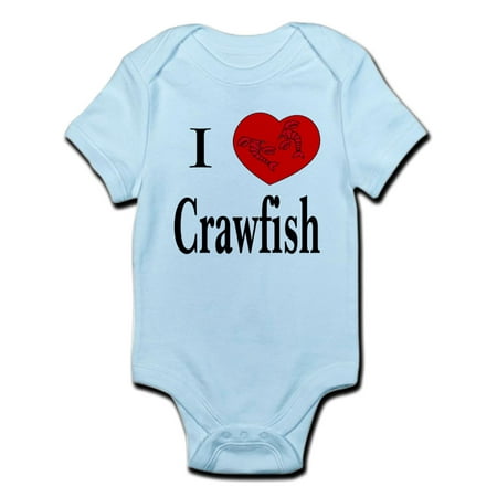 

CafePress - I Love Crawfish Infant Creeper - Baby Light Bodysuit