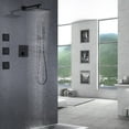 thumbnail image 2 of Three Functions Complete Shower System, 3 PCS of Body Jets Shower Set with Rough-in Valve, 2 of 5