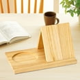 thumbnail image 4 of Abbraccia Triangle Book Holder Book Stand Simple Design Mini Bookshelf Triangle Bookshelf, Book Rest ,for Library Table Office Reading Wood Color, 4 of 9