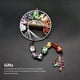 thumbnail image 4 of Cristales Piedras Portátil Cuelga Decoración DIY Pared Arte Colgantes Montado en la pared Presentes Adornos Accesorios Salón Coche Silver Wire Jumpingount HA047833-02, 4 of 7