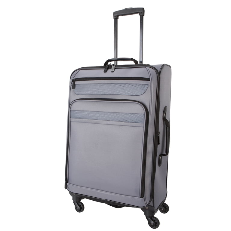Protege, 3-Piece Softside Luggage Travel Set, Gray, Polyester