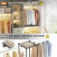 Homieasy HeavyDuty 8FT WalkIn Wardrobe Closet System, Max Load 1000