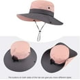thumbnail image 3 of Women's Ponytail Safari Sun Hat,Wide Brim UV Protection Outdoor Bucket Hat,Foldable Beach Summer Fishing Hat, 3 of 5