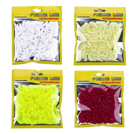 50 Leurres De Pêche En Plastique Souple - T-tail, 9 Couleurs, 5 Cm, Pour Poissons Prédateurs