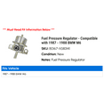 thumbnail image 2 of Fuel Pressure Regulator - Compatible with 1987 - 1988 BMW M6, 2 of 2