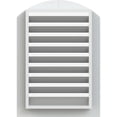 thumbnail image 4 of Ekena Millwork 14"W x 24"H Arch Top Gable Vent (19"W x 29"H Frame Size) Functional, PVC Gable Vent with 1" x 4" Flat Trim Frame, 4 of 14