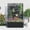 Style C, variant on Metal Planter Box with Trellis and Wheels, 71"x47"x16" Raised Garden Bed for Climbing Plants, Vegetables, Vines, Privacy Planters for Patio with Drainage Holes, 15.7" Deep Planting Bed