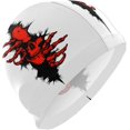 thumbnail image 1 of FYBTO Casquette de Natation Grunge Crâne Jour de la Mort Rouge Unisexe Adulte FYBTO Polyester, 1 of 4