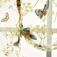 thumbnail image 5 of Embroidery Roman Curtains Tie Up Shade Window Voile Valance Blinds Various Size & Pattern Butterfly 120x140cm, 5 of 10