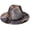 Black gold, variant on Tie-dye Wide Brim Fedora Hats for Women Multicolor Felt Panama Hat