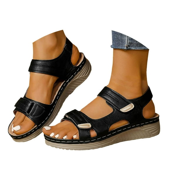 Mepaouo Women's Sandals Open Toe Lightweight Summer Shoes Walking Casual Outdoor Orthoedic Sandal