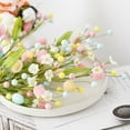 thumbnail image 3 of Artificial Easter Spray Vine with Pastel Easter Eggs and Berries Decorative Spring Floral Stems Easter Floral Picks Easter Egg Twig Branches Floral Arrangement Centerpiece Wreath Decoration, 3 of 6