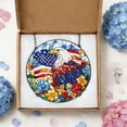 thumbnail image 4 of KuphiL10C American Eagle Suncatchers for Windows, American Flag Stained Glass Window Hanging, Eagle Sun Catchers with Metal Chain and Hook, Wall Art Home Decor, Birthday Gifts, 4 of 5
