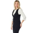 thumbnail image 6 of Made by Olivia Women's Dressy Casual Versatile Racerback Vest Tuxedo Suit Waistcoat, 6 of 6