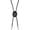 black, variant on TELOLY Bolo Tie Vintage Style Necktie Hip-Hop Style Design Ties Black