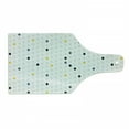 thumbnail image 1 of Modern Cutting Board, Modern Geometric Shapes Polka Dot Tear Drop Forms Pattern Graphic Art Print, Tempered Glass Cutting and Serving Board, Wine Bottle Shape, Yellow White Grey, by Ambesonne, 1 of 1