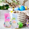 thumbnail image 2 of EFINNY Easter Bunny Gnomes Decor Spring Gifts Set of 2 Girl Room Decor Nordic Swedish Nisse Scandinavian Tomte Elf Dwarf Home Household Ornaments, 2 of 8
