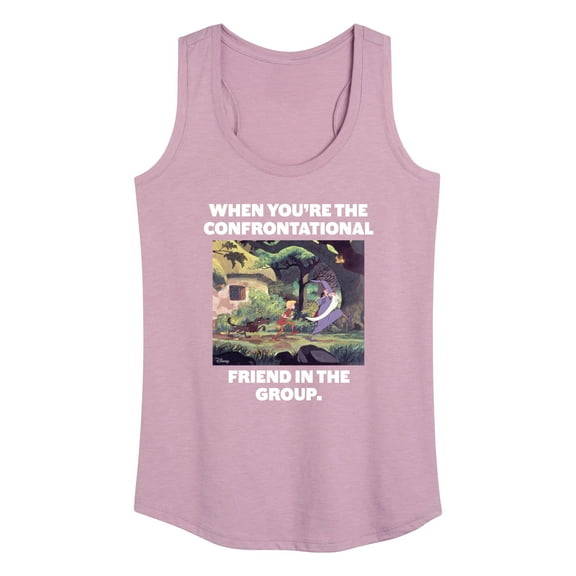 Disney - The Sword And The Stone - Confrontational Friend in the Group - Women's Racerback Tank Top