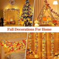thumbnail image 4 of 2 Pack Fall Decor For Home Thanksgiving Decorations Lighted Fall Garland Maple Leaves Total 20ft 40 Led Battery Operated Indoor Outdoor String Lights, 4 of 5