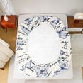thumbnail image 5 of Homewish Butterflies Full Size Sheets,Flying Animal Bed Sheets,Beige Black Blue Sheet Sets For Teens,Ultra Soft Home Decor,4pcs, 5 of 7