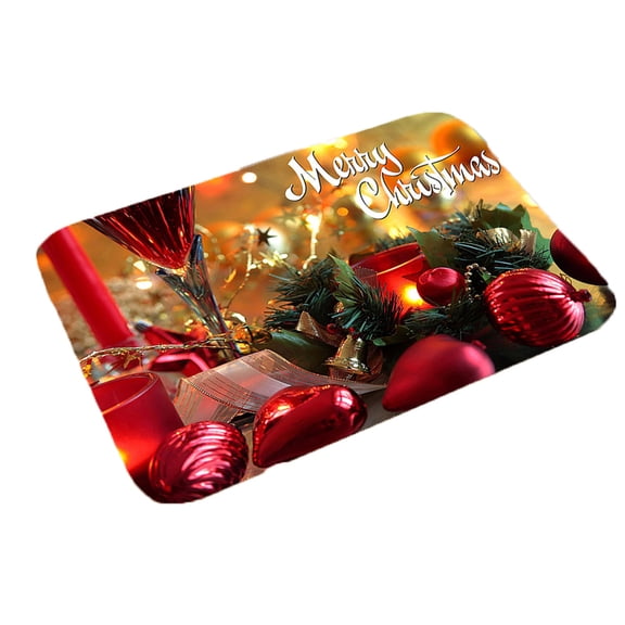 Vikakiooze 2022 Clearance,Christmas Cartoon Home Door Mat Absorbent Mat Living Room Kitchen Floor Mat 40x60CM
