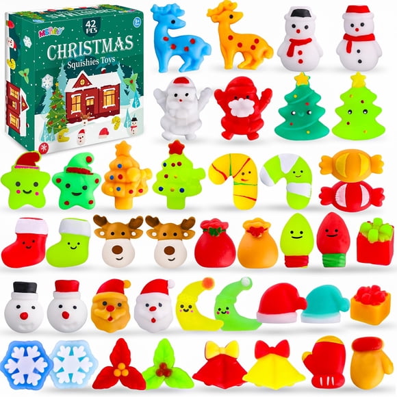 Christmas Squishies Toys MGParty para niños, 42 unidades