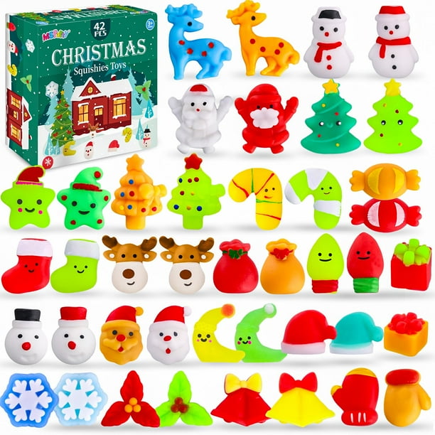 Christmas Squishies Toys MGParty para niños, 42 unidades
