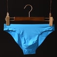 thumbnail image 4 of Calzoncillos sin costuras para hombre, de seda de hielo, de cintura baja, de una pieza, sin costuras, de secado rápido, para jóvenes, 4 of 6