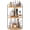 Wood color, variant on Corner Bathroom Counter Organizer, 3-Tier Wood Countertop Organizer for Perfume, Makeup Storage, Skincare Organizers for Vanity, Counter Corner Shelf for Kitchen, Bathroom, Dresser (Natural)