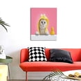 thumbnail image 4 of Rateoe A Funny Cat Pattern Decorative Picture – Unique Modern Wall Art, Ready-to-Hang Canvas Print for Home (Vertical), 4 of 6