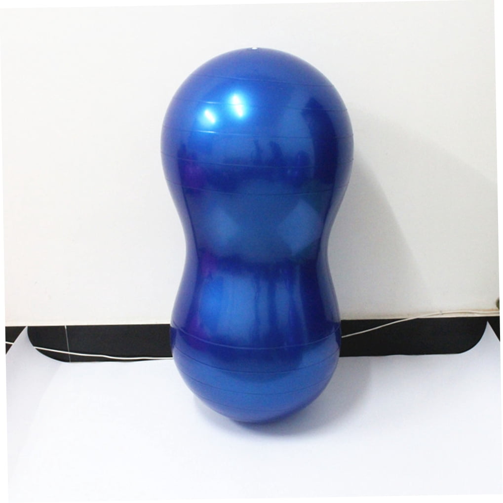 NICERIO Thicken Pilates Ball Blue Exercise Ball for Stability and Muscle Development