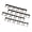 Black, variant on Pack of 4 Spice Clips Gripper Organizer Holds 20 Spice Jars - Pantry and Inside Cabinet Organization 3M Adhesive Spice Rack