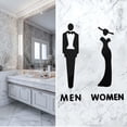 thumbnail image 6 of kowaku Easy to Install Toilet Door Sign, Toilet Sign, Bathroom Sign, Decoration, Toilet Decorative Plaque, Toilet Sign for Door, Office. Universal L, 6 of 9