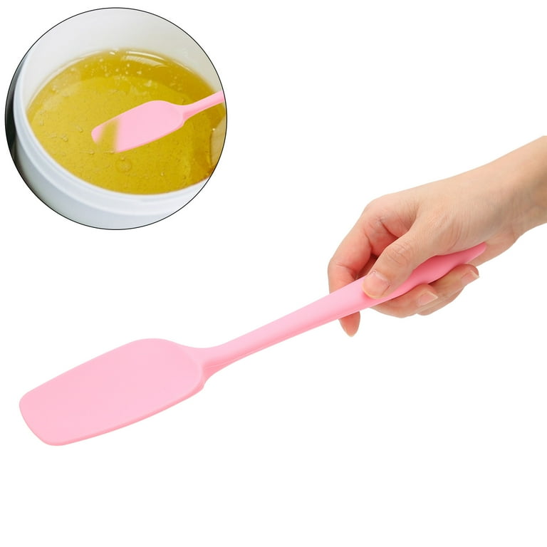 EOTVIA Silicone Waxing Applicator Spatula,Silicone Wax Spatula Reusable  Waxing Stirrer Applicator Multifunctional Wax Sticks Pink,Spatula Waxing  Applicator 