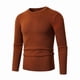 thumbnail image 1 of Ceisia Men's Slim Fit Crew Neck Sweater, Solid Color Knitted Pullover for Casual & Business Wear Gifts, 1 of 4