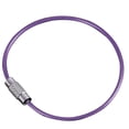 thumbnail image 3 of 10Pcs Colorful Stainless Steel Wire Keychain Rope Key Chain Aircraft Gear Cable Ring Keyring for Outdoor Hiking, 3 of 7