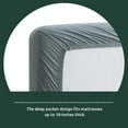 thumbnail image 3 of Rest Haven Soft and Breathable TENCEL Sheet Set- Split Queen, Gray, 3 of 8
