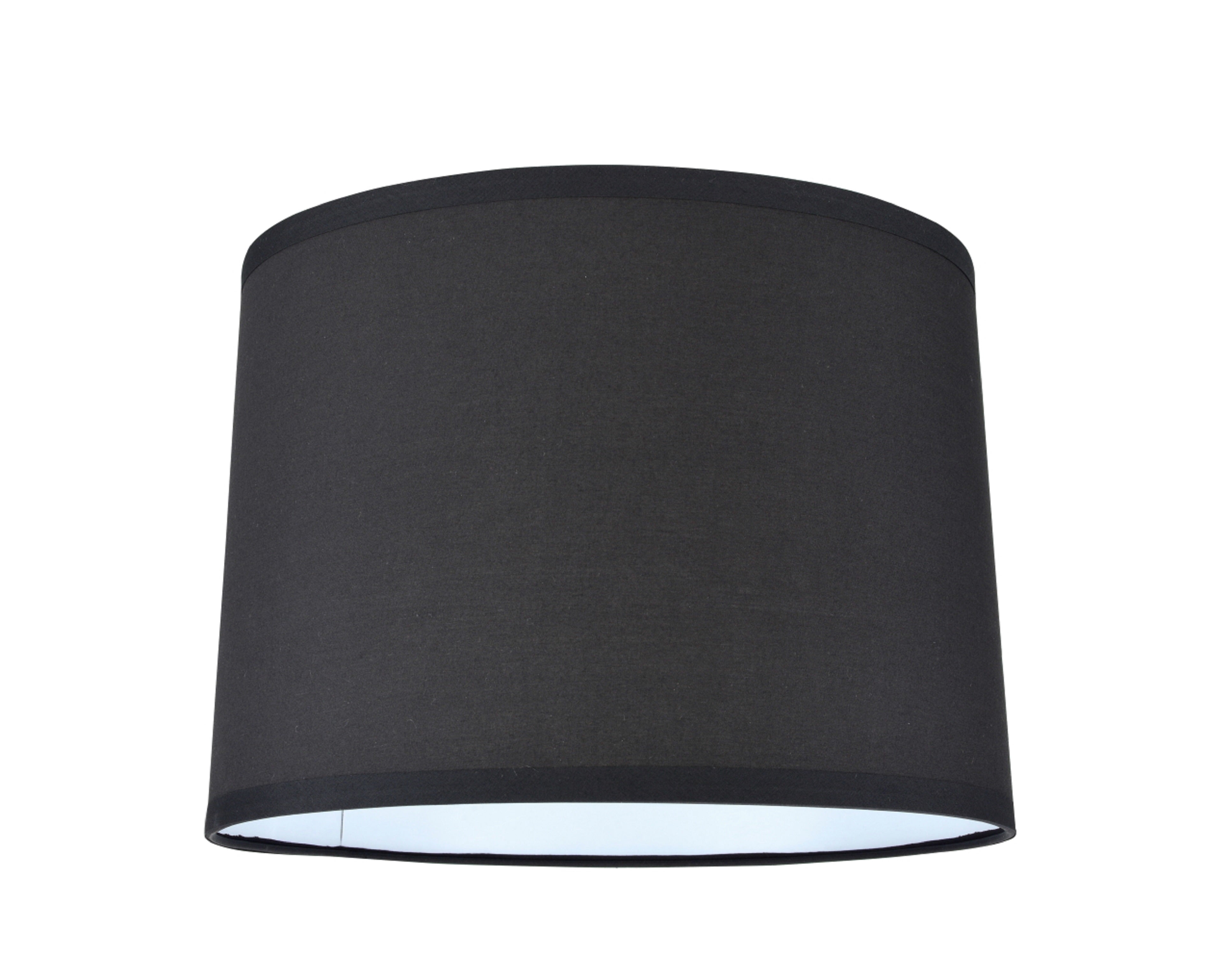 Aspen Creative 31066 Transitional Hardback Drum (Cylinder) Shape Spider Construction Lamp Shade in Black, 14" wide (13" x 14" x 10")