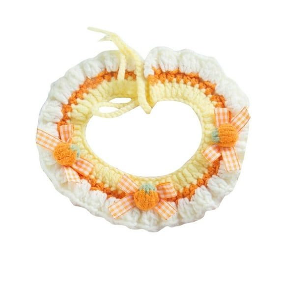 Modern Minimalist Knitted Cat Collar Adjustable For Small Cats Comfortable Everyday Wear And Outdoor Adventures