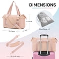 thumbnail image 3 of Bolsa de gimnasio MAXTOP para mujer, bolsa de viaje rosa con colchoneta de yoga, 3 of 7