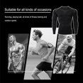 thumbnail image 3 of Minnieouse Ropa interior térmica para hombre, medias elásticas de secado rápido, ropa deportiva de manga larga para esquiar y correr, motocicleta, Camisetas  XXXL Estilo 1608 Minnieouse AP013385-40, 3 of 6