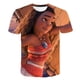 thumbnail image 1 of Camisetas de princesa negra para niña, camisetas de Disney, camiseta con estampado 3D para niños, camiseta de dibujos animados de moda de verano, Tops de cuello redondo 12T Gao Jinjia LED, 1 of 2
