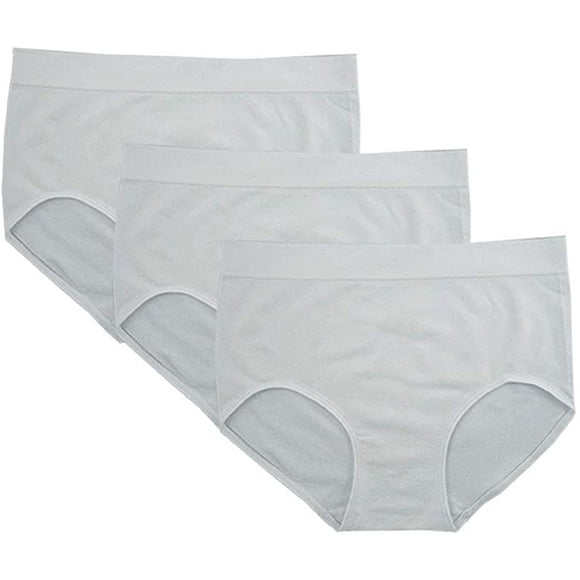 FEM Women's Underwear Full Brief Panties Silky Touch Microfiber - 3 Pack