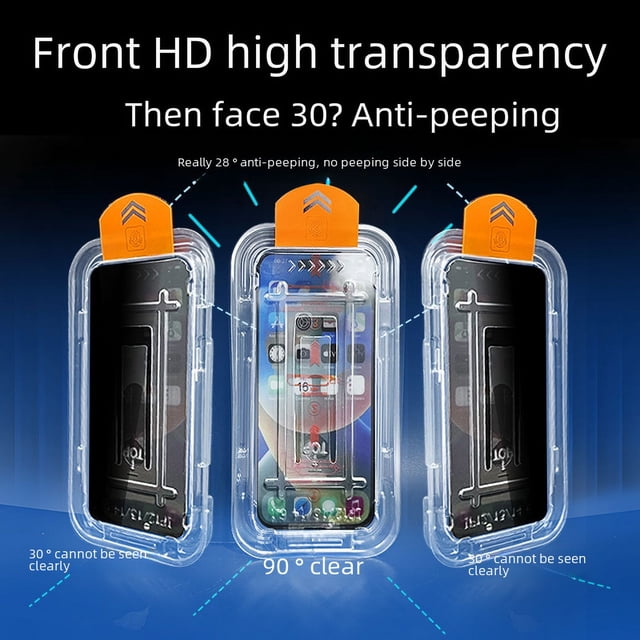Adecuado para película de teléfono móvil Apple 15 cabina libre de polvo iPhone14 tecnología anti-peep 12promax película anti-peep película templada